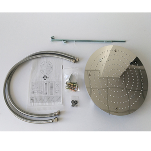 Cabezal de ducha redondo de acero inoxidable empotrado para instalación en techo Accesorio para cuarto de Ducha - Product Image 2