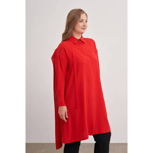 Tunique en polyester rouge grande taille - 15765112 - Product Image 5