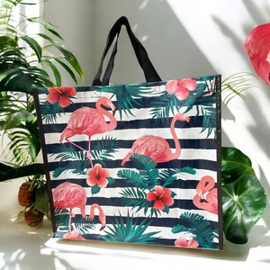 Vente en gros de sacs à provisions de taille moyenne tissés à poignée avec logo personnalisé écologique Sacs à provisions réutilisables en toile de coton laminé fermeture éclair épaule - Product Image 6