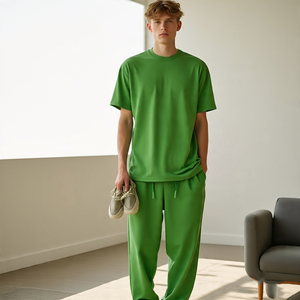 Camiseta de Dos Piezas para Hombre, Conjunto de Ropa Deportiva de Manga Corta, Chándal de Verano - Product Image 2