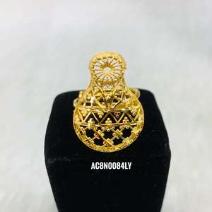 Achat en ligne de colliers de mariée longs à motifs floraux plaqués or Design de mode en laiton pour les fêtes et les cadeaux - Product Image 3