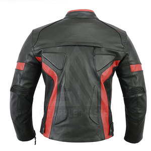 High Protection High Street Cow Skin Leather Waterproof Windproof Breathable <b>Mandarin</b> <b>Collar</b> Winter Motorcycle <b>Jacket</b> for Men - Product Image 4