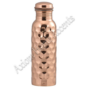 Best Selling <b>Gym</b> Bottle Pure Copper Water Bottle Hydration Vessel for Kids Long Lasting Handmade by Axiom Home Accents - Product Image 4