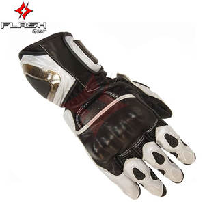 Gants de moto d'hiver Gants d'équitation rapide Gants en cuir en fibre de carbone Protection des jointures Coupe-vent Imperméable à l'eau Long Cuff Design Cold - Product Image 2