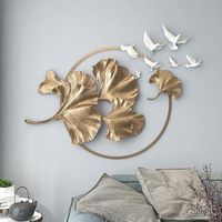 Décoration Murale Métallique Art Déco Moderne Texturée Florale – Nouveaux Designs, Tailles Personnalisées pour Pâques, Idéale pour la Maison, le Bureau, les Hôtels et les Restaurants