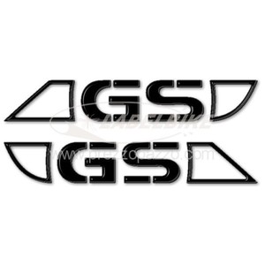 2 Adesivi 3D Resilienti Neri per Serbatoio Moto BMW GS - Product Image 2