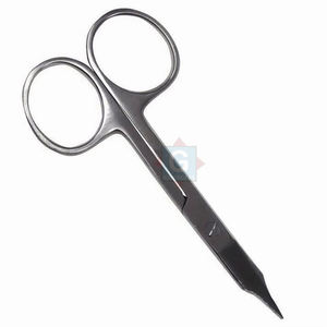 Tijeras Profesionales de Acero Inoxidable con Hoja Recta y Duradera para Recortar la Barba, Cutículas y Cejas para el Cuidado Personal - Product Image 5