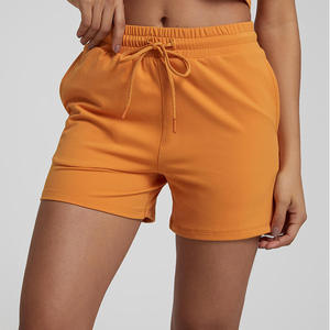 <b>Women's</b> <b>Sweat</b> <b>Shorts</b> Winter High Drawstring Waist Running <b>Women's</b> <b>Shorts</b> Loose Fit Breathable Fleece <b>Shorts</b> For Sale OEM Service - Product Image 3