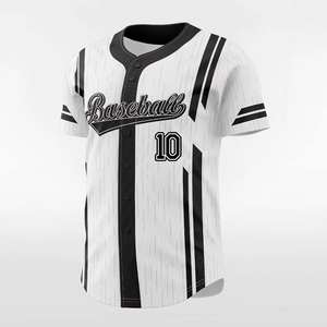 Conjuntos de Camisetas de Béisbol Personalizadas de Primera Calidad al por Mayor, 100% Poliéster, Cuello Redondo, Impresión por Sublimación Completa en la Parte Delantera, Transpirables y de Secado Rápido - Product Image 4