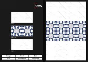Azulejos de pared de cerámica de mármol brillante blanco 300x600 de la mejor calidad Azulejo pulido esmaltado de porcelana Carreaux De Sol para suelo de Metro - Product Image 5