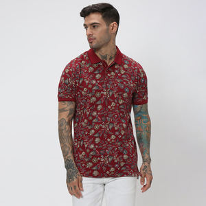 Polo imprimé cool de haute qualité pour hommes T-shirt polo grande taille avec logo brodé en coton pour hommes Design entretenu OEM - Product Image 3