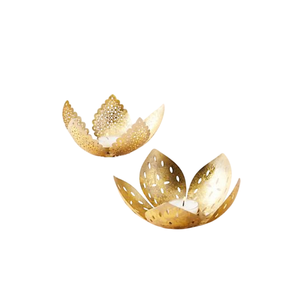 Elegant Design Round Shape Brass Tea <b>Light</b> <b>Candle</b> Holder Gold Finished for Home & Christmas Tabletop Decoration - Product Image 3