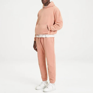Survêtements techniques unis de haute qualité, personnalisables, en molleton, pour hommes, taille oversize, ensemble de jogging - Product Image 6