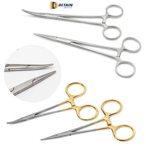 5.5 pince de verrouillage incurvée droite poignée en acier inoxydable hémostatique pince à moustique Kit de suture Instrument médical - Product Image 6