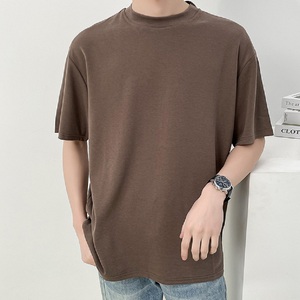 OEM 100% calidad superior 180GSM hombres cuello redondo ajustado al por mayor precio barato camiseta de los hombres de la fábrica - Product Image 5