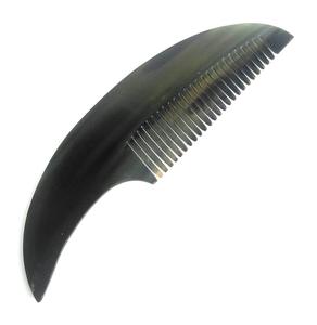 Peigne en corne naturelle fait à la main antistatique et respectueux des cheveux fini lisse sans statique - Product Image 4