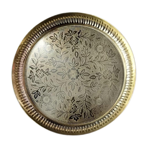 Platos decorativos de latón, plato de comedor, bandeja de boda, regalo - Product Image 2
