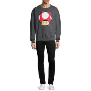 Sudadera para hombre al por mayor con estampado personalizado y bordado, Sudadera con capucha y cuello redondo, proveedor de forro polar - Product Image 2