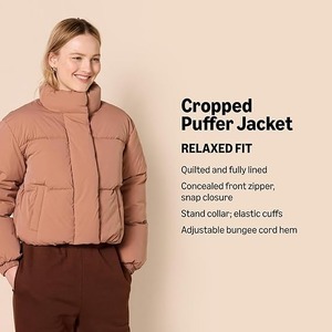 เสื้อแจ็คเก็ตขนเป็ดสุดอินเทรนด์สำหรับผู้หญิง, เสื้อโค้ทสั้นลำลองสำหรับฤดูหนาวเสื้อแจ็คเก็ตขนเป็ดให้ความอบอุ่นมีสไตล์สำหรับผู้หญิง - Product Image 6