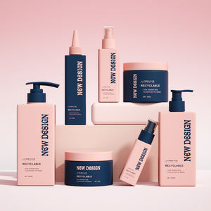 مجموعة تغليف منتجات العناية بالبشرة البلاستيكية الصديقة للبيئة، زجاجة مضخة لوشن مربعة فارغة وعبوة كريم، زجاجات مستحضرات تجميل OEM ODM - Product Image 2