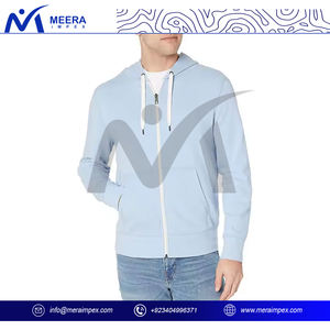 Sudadera con capucha para hombre con logotipo personalizado y cremallera, Sudadera con capucha de lana, ropa de calle, atuendo informal para entrenamiento de gimnasio, deportes y ropa de invierno diaria - Product Image 2