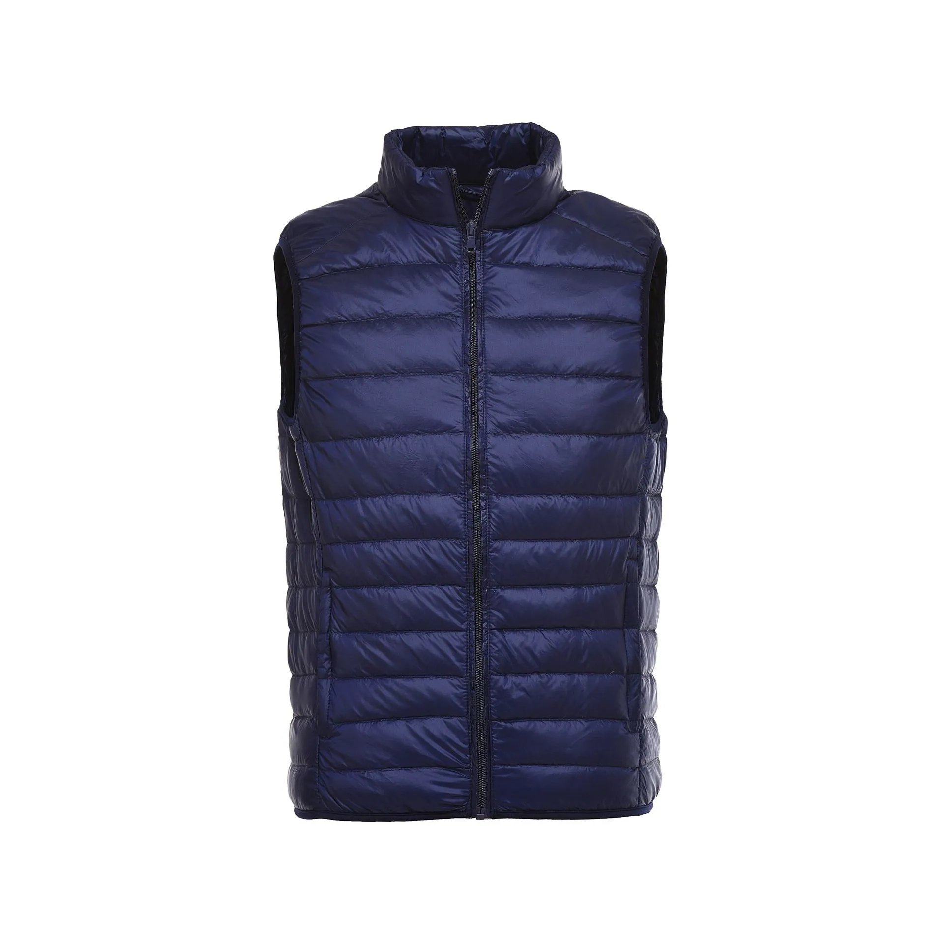 2023 Nieuwe Mode Wintervesten Plus Size Heren Mouwloze Polyester Bubbelvesten Body Warmer Outwear Ademende Donsjacks