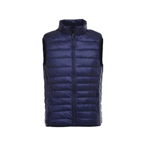 2023 New Fashion Winter Vests Plus Size Men Sleeveless Polyester Bubble vests body warmer outwear breathable down Jackets