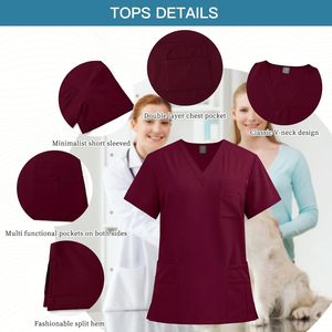 Top Quality Nursing <b>Scrubs</b> Uniforms Stylish <b>Sets</b> Fashionable Medical Uniforms <b>Scrub</b> <b>Sets</b> for Online Selling Available All Sizes - Product Image 4