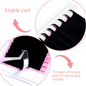 Wholesale Matte Black 0.03mm Volume Individual Fluffy <strong>Eyelash</strong> <strong>Extensions</strong> Faux <strong>Mink</strong> Cashmere Classic <strong>Eyelash</strong> <strong>Extension</strong> - Product Image 3