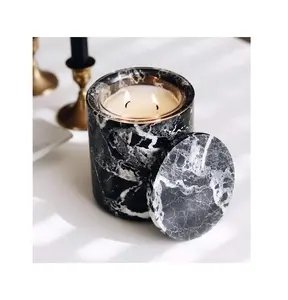 Indian Suppliers of Luxury Design Tea Light <b>Candle</b> <b>Holder</b> Great Quality <b>Black</b> Marble <b>Candle</b> <b>Holder</b> at Competitive Price - Product Image 1