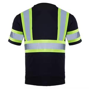 เสื้อยืดสะท้อนแสงแบบกำหนดเองสำหรับงานก่อสร้าง แขนสั้น ผู้ชาย เสื้อทำงานแบบมองเห็นได้ชัด เสื้อโปโลผู้ชาย ปี 2026 - Product Image 6