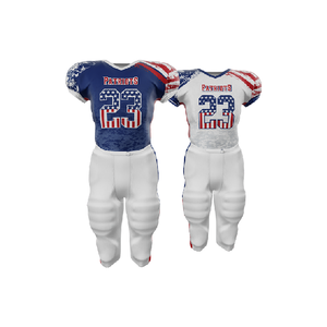 Maillot de football américain pour adultes et enfants Plus Size Breathable Design West Canaan Embroidery Outdoor Sports Mesh - Product Image 1