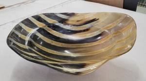 Cuenco de Color de cuerno Natura de gran calidad para utensilios de cocina, cuenco hondo hecho a mano con Color Natural pulido, venta de fiesta desechable - Product Image 4