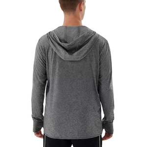 เสื้อฮู้ดมีซิปสำหรับผู้ชาย, เสื้อผ้าสวมใส่สบายย้อมสีล้วนดีไซน์ใหม่สำหรับฤดูหนาว - Product Image 2
