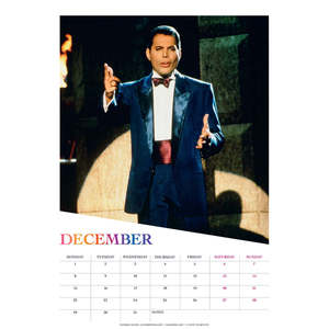 Freddie Mercury 2025 <b>Calendar</b> Paper Table <b>Calendar</b> with Date Office Use Clock Promotion Photo Frame Printed Design - Product Image 1
