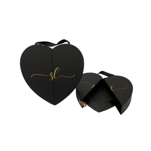 En stock (se acepta personalizado) alta calidad estampado en caliente corazón doble caja de regalo abierta Set <span class=keywords><strong>2</strong></span> Caja de flores flor corazón caja de embalaje de regalo - Product Image 5