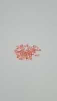 Diamante de Laboratorio de Lujo con Corte de Pera, Color Rosa Claro, para Joyería Femenina