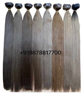 Rubio 8 pulgadas HD estilo de onda de encaje cutícula de alta calidad intacta doble dibujado extensiones de cabello Remy trama materia prima de HairX - Product Image 2