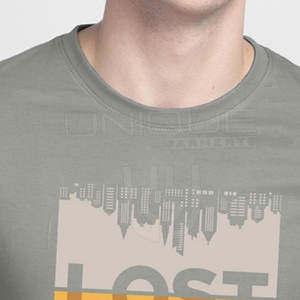 Camiseta de tela cómoda hecha en Pakistán, Camiseta con estampado de pantalla de verano para hombre de diseño único para hombre - Product Image 4