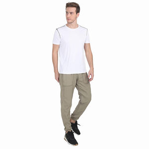 Top Quality Men's <b>Trouser</b> for Summer Made in Cotton Polyester <b>Elastic</b> <b>Waist</b> Two Sides Pocket <b>With</b> Customized Brand - Product Image 4