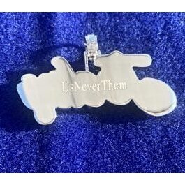 Pendentif personnalisé SHREYA DIAM avec nom, serti de moissanite, plaqué or rose, argent 925, collier tendance pour tous les jours, unisexe - Product Image 2
