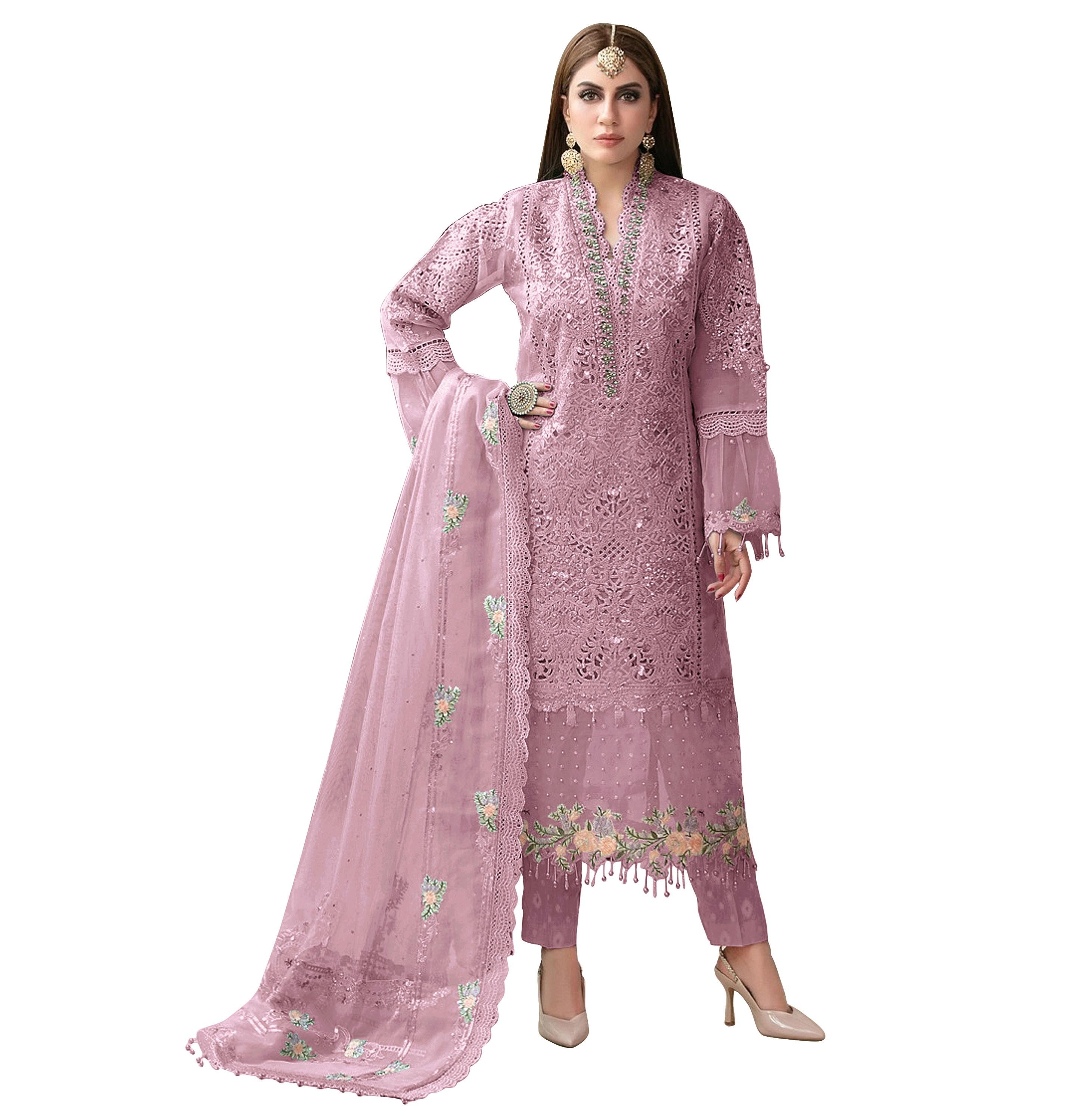 white christmas dresses Embroidered Net CH13-08 Pakistani Indian Wedding Formal Party Dress USA UK S / 5.6 ft main image 0
