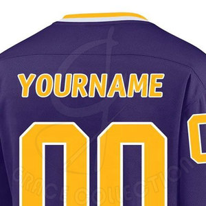 Jersey de Hockey sobre Hielo Transpirable de Alta Calidad, 100% Poliéster, con Logotipo Personalizado Impreso, Peso del Tejido 220g - Product Image 3