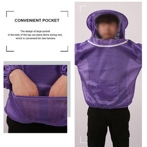 ชุดเลี้ยงผึ้งสำหรับผู้ชายชุดเลี้ยงผึ้งเต็มตัวพิมพ์ลายโลโก้ดีไซน์แบบมืออาชีพ - Product Image 4