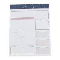 Bloc-notes promotionnel personnalisé avec logo, 50 feuilles, prix d'usine en gros, marque Latitude 007, pour liste de tâches