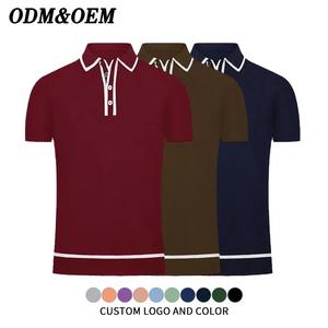 Sólido personalizado para camisas para hombres y mujeres-Pedidos OEM a granel Tela de poliéster de algodón de secado rápido - Product Image 4