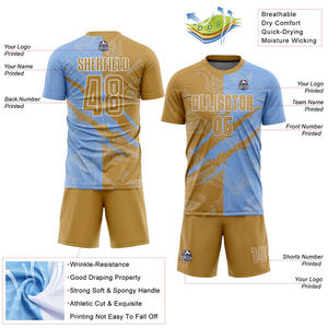 Maillot de football imprimé personnalisé pour l'entraînement et le jour du match, vêtements d'équipe professionnels - Product Image 4