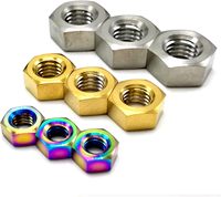 Écrou de blocage hexagonal en laiton/cuivre nickelé poli, norme JIS métrique M3-M12, pour applications minières