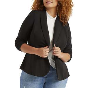 เสื้อแจ็คเก็ตผู้หญิง Eloquii ไซส์พลัสสำหรับ Ali Blazer สีดำ ไซส์ 18W - เสื้อแจ็คเก็ตผู้หญิงที่สวมใส่สบาย - Product Image 1