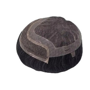 วิกผมแท้แบบโมโนฟรอนท์เลซ ผมจีนแท้ เวอร์จิ้นเรมี่แฮร์  แบบต่อผม  แบบผมตรงหยิก  แบบผมลอนน้ำ  แบบผมลอนลึก สี 1b+เทา น้ำหนัก 40-80 กรัม - Product Image 5